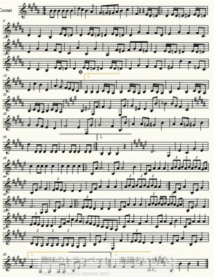 アルトサックス用無料楽譜 シュトラウス ラデツキー行進曲 Josef Strauss Radetzky Marsch Altosax Sheet Music アルトサックス無料楽譜のページ