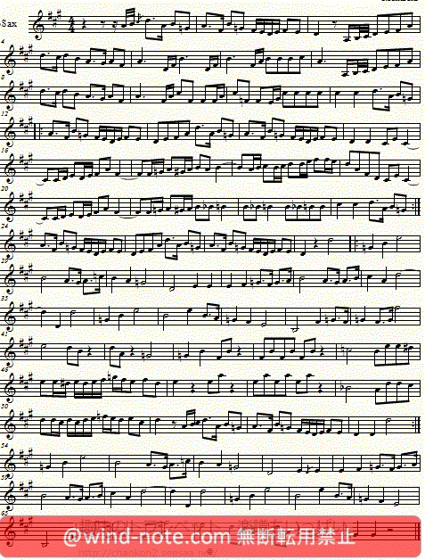 アルトサックス用無料楽譜 スーザ作曲 美中の美 Souza The Fairest Of The Fair Altosax Sheet Music アルトサックス無料楽譜のページ