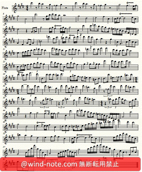 フルート用無料楽譜 ショパン作曲 夜想曲第20番嬰ハ短調 遺作 Chopin Nocturne No 20 In C Sharp Minor フルート無料楽譜のページ