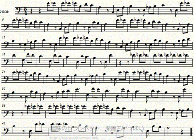 トロンボーン用無料楽譜 ベートーヴェン エリーゼのために Beethoven Fur Elise Trombone Sheet Music トロンボーン無料楽譜のページ