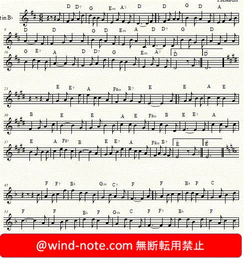 トランペット用無料楽譜 唱歌 仰げば尊し A Song Of The Graduation Aogebatoutoshi Trumpet Sheet Music トランペット無料楽譜のページ
