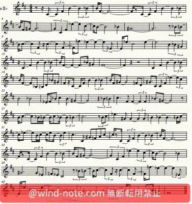 トランペット用無料楽譜 ビクター ヤング作曲 When I Falling Love Trumpet Sheet Music トランペット無料楽譜 のページ