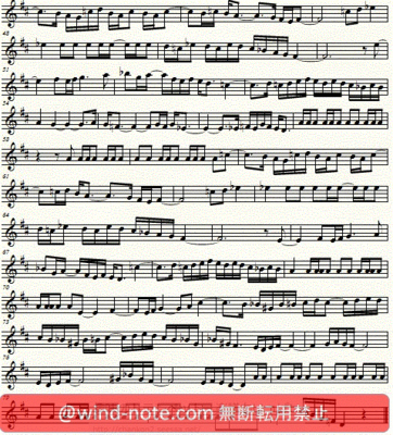 トランペット用無料楽譜 ラヴェル作曲 ボレロ Ravel Bolero Trumpet Sheet トランペット無料楽譜のページ